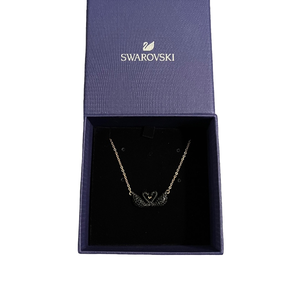 Swarovski Black Swan Necklace